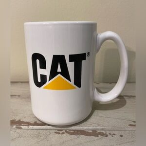 CAT Caterpillar Tractor Equipment White Ceramic 12 oz Cup